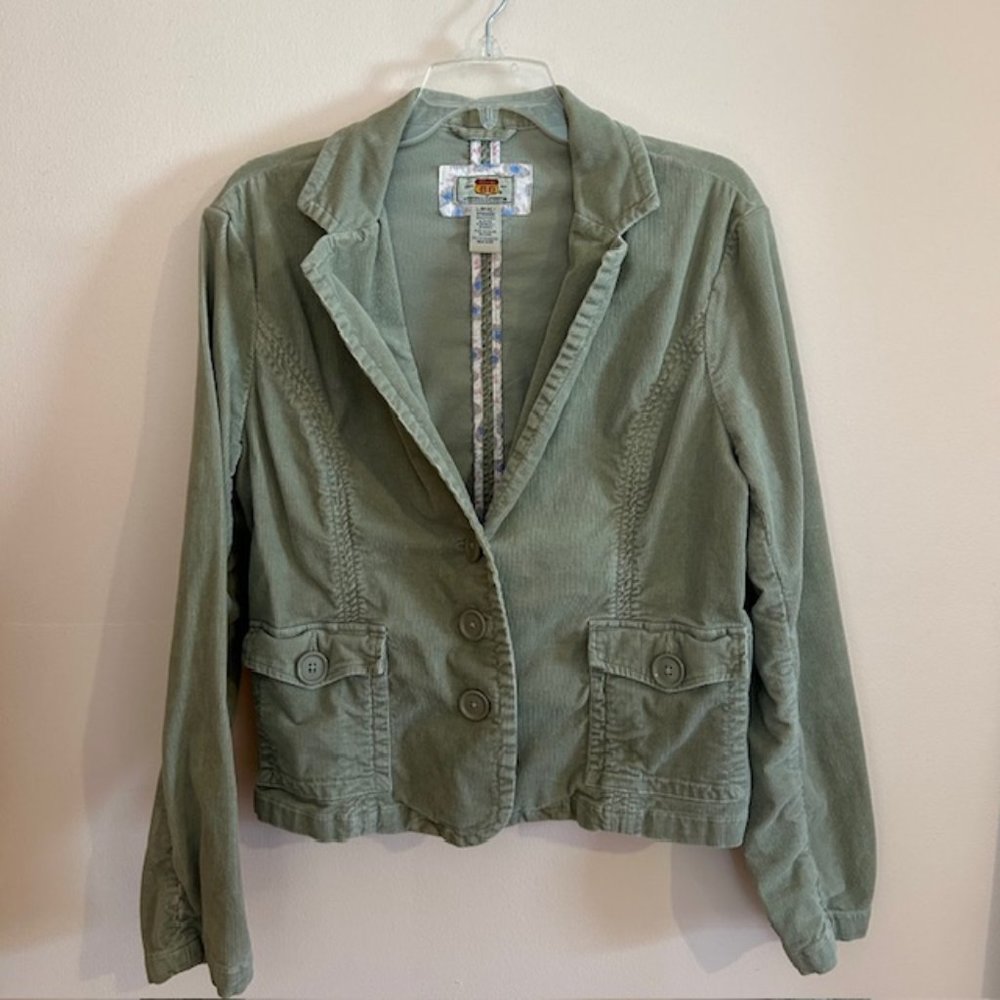 Y2K Route 66 Corduroy Jacket